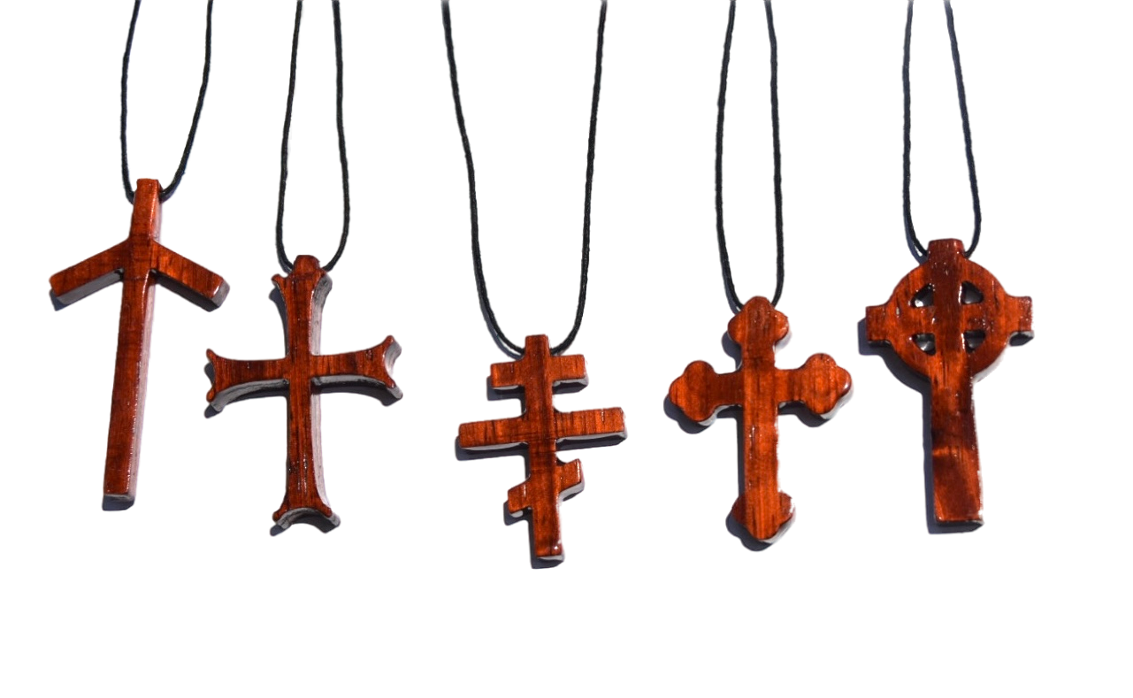 Wooden Cross Necklace