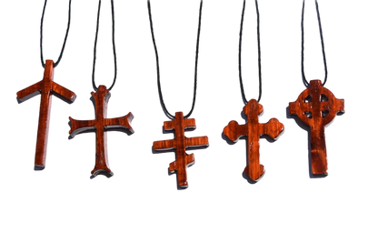 Wooden Cross Necklace