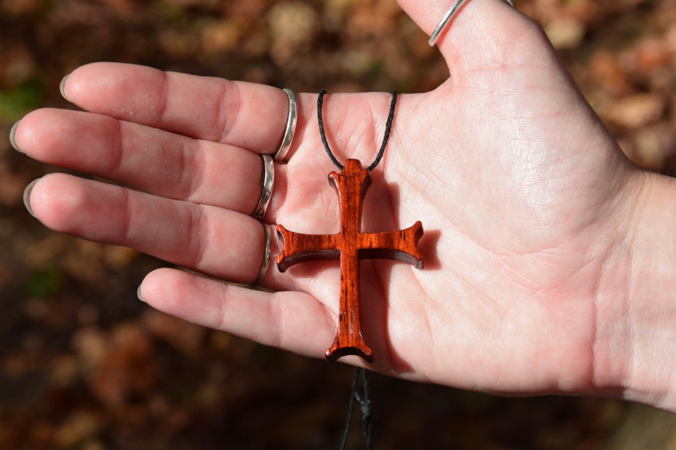 Wooden Cross Necklace