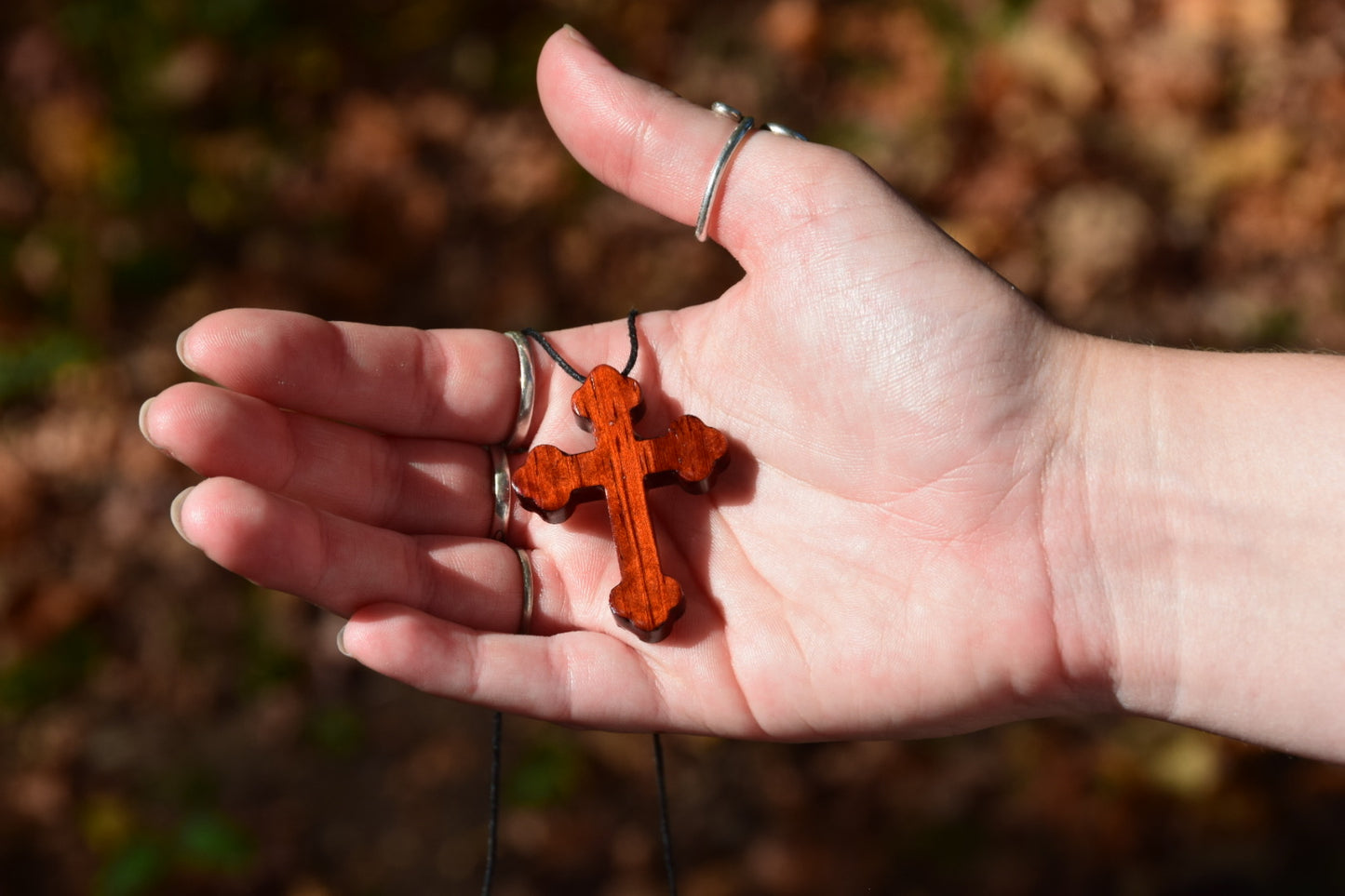 Wooden Cross Necklace